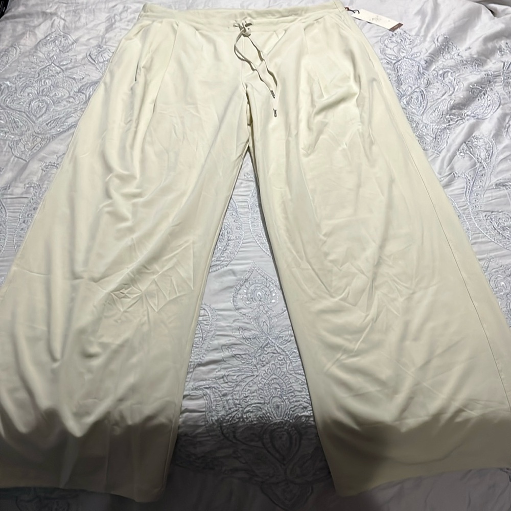 Calia women’s XL wide leg light pant - color - Sage Dune